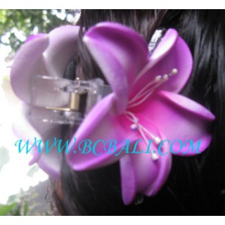 Purple Hair Accessories Rubber